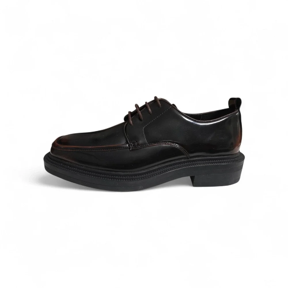 Steve Madden Nabil Mens Brown Moc Toe‎ Oxford Dress Shoes Size 9 Left Foot Only